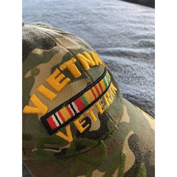 CTS Vietnam Veteran Hat Cap Camo Adjustable - Picture 6 of 6